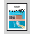 Cuadro Exposición Arte Exhibition Art Poster Afiche Pintores David Hockney Tate Britain Exhibition 3 Negro