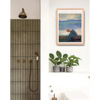 Cuadro Living Dormitorio Heinrich Vogeler Soñando Marco Oak Marco Marrón Claro