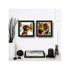 Set 2 Cuadros Pareja Pretos Velhos Arte Umbanda Decoracion
