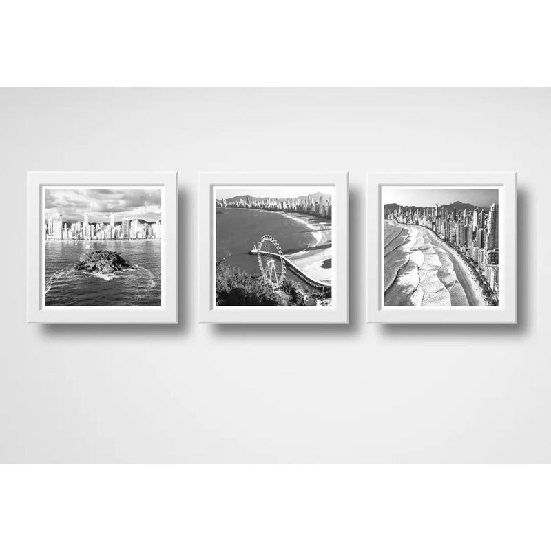 Set 3 Cuadros Balneário Camboriú Brasil Paisaje Decoracion