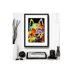 Cuadro Perro Pop Art Todas Las Razas Decoracion Con Paspartú