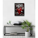 Cuadro Indio Solari Eterno Los Redondos Homenaje Rock Brs5 Marco Negro