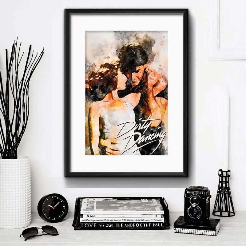 Cuadro Dirty Dancing Pelicula Cinema Decoracion Con Paspartú