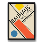 Cuadro Bauhaus Exposición Arte Exhibition Art Poster Afiche Bauhaus 9 Marco Negro