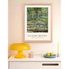 Cuadro Dormitorio Living Monet Los Nenúfares Marco Oak Marco Marrón Claro