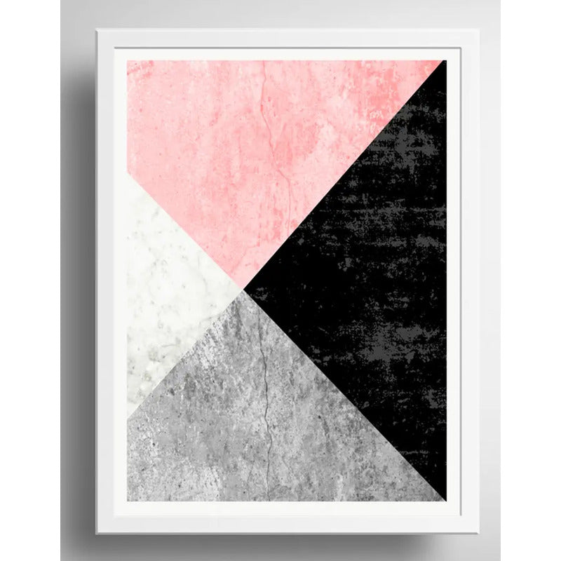 Cuadro Geometrico Abstracto Escandinavo Moderno Decoracion