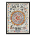 Cuadro Rueda De La Biblia Para Marineros Decoracion Nautica Marco Negro