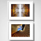 Set 2 Cuadros Arquitectura Moderna Decoracion Con Paspartú