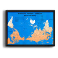 Cuadro Mapa Universal De Mcarthur Mapa Al Revés Decoracion