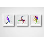 Set 3 Cuadros Futbol Pop Art Jugadores Deporte Decoracion