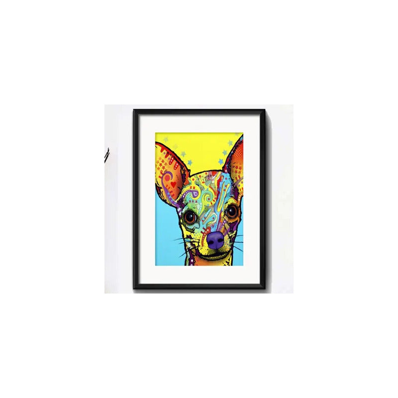 Cuadro Perro Pop Art Todas Las Razas Decoracion Con Paspartú