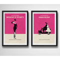 Set 2 Cuadros Audrey Hepburn Minimalista Pop Art Peliculas