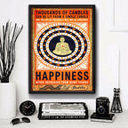 Cuadro Meditacion Buda Happiness Pop Art Zen Yoga Decoracion