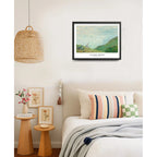Cuadro Dormitorio Living Monet Acantilados En Pourville 1882 Marco Negro