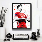 Cuadro Robert Lewandowski Pop Art Fútbol Jugador Decoracion