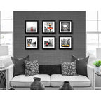 Set 6 Cuadros Paisajes Ciudades Francia Eua Japon Europa Art