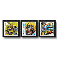 Set 3 Cuadros Basquiat Arte Urbano Monroe Decoración Hogar