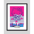 Cuadro Hello Kitty Pop Art Gato Arte Japones Decoracion Marco Negro