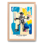 Cuadro Basquiat El Guerrero 1982 Arte Urbano Marco Oak Marco Marrón Claro