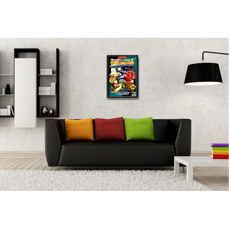 Cuadro Street Fighter 2 Juego Retro Game Geek Decoracion