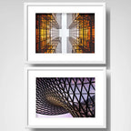 Set 2 Cuadros Arquitectura Moderna Decoracion 2 Con Paspartú