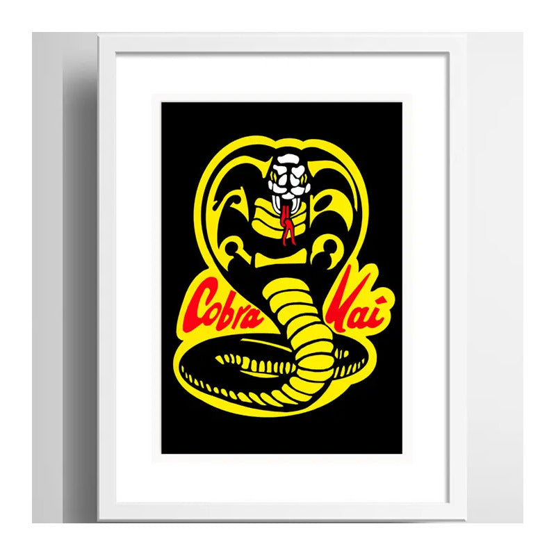 Cuadro Cobra Kai Serie Karate Kid Miyagi Gym Decora Paspartú