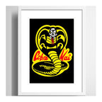 Cuadro Cobra Kai Serie Karate Kid Miyagi Gym Decora Paspartú