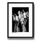 Cuadro Van Halen Banda Rock Blanco Y Negro Con Paspartú Rotterdam 1979 Con Marco Negro