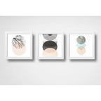 Set 3 Cuadros Boho Chic Hojas Flor Arte Decoracion