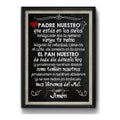 Cuadro Padre Nuestro Oración Jesus Decoracion Hogar Oficina