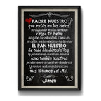 Cuadro Padre Nuestro Oración Jesus Decoracion Hogar Oficina