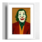 Cuadro Guason Minimalista Art Joker Pelicula Con Paspartú