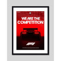 Cuadro Ferrari F1 Auto Modelo Carrera Formula 1 Decoracion Marco Negro