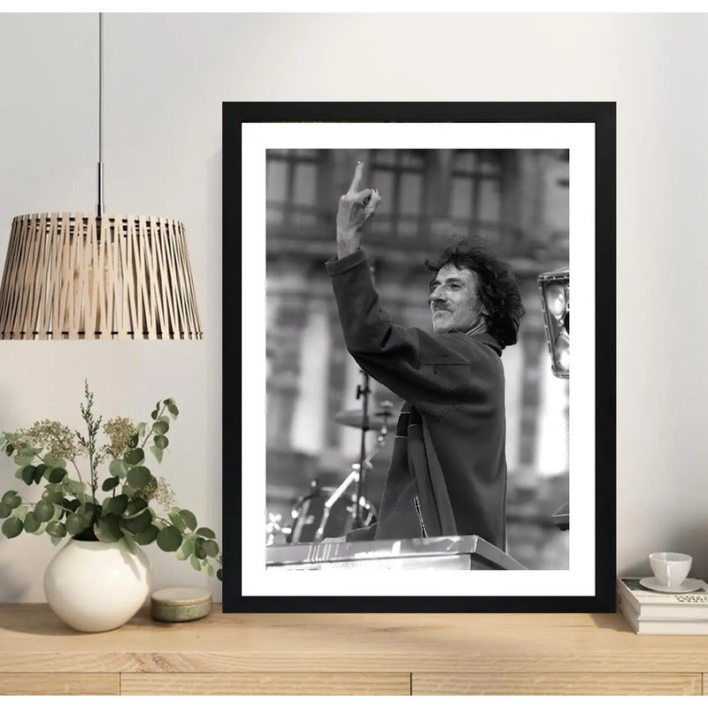 Cuadro Charly Garcia Fuck You Rock Argentino Musica Marco Negro