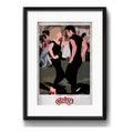 Cuadro Grease Minimalista John Travolta Pelicula C/ Paspartú Marco Negro