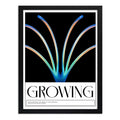 Cuadro Resplandor De Aura Crecimiento Radiante Luminosa Arte Growing Crecimiento Radiante Marco Negro