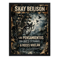 Cuadro Skay Beilison Aves Migratorias Letra Rock Redondos Marco Negro