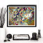 Cuadro Kandinsky Pinturas Arte Abstracto Obras Decoracion Composition Vii Marco Negro