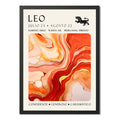 Cuadro Leo Signo Astrologia Horoscopo Piedra Peridoto Marco Negro