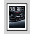Cuadro Dodge Challenger Srt8 Auto Modelo Carrera Decoracion Marco Negro
