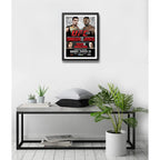 Cuadro Ufc Fight Peleas Famosas Retro Mma Deporte Coleccion Ufc 135 Jon Jones Vs Rampage Jackson Negro