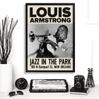 Cuadro Concierto Blues Jazz Nina Bb King Musica Decoracion Louis Armstrong Marco Negro
