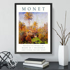 Cuadro Dormitorio Living Claude Monet Granja Bordighera Farm Marco Negro