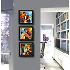 Set 3 Cuadros Eric Clapton Jimi Hendrix Ray Vaughan Pop Art