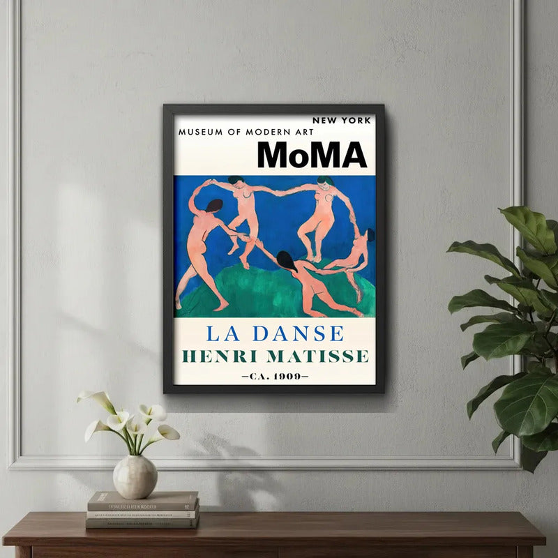 Cuadro Matisse La Danza Danse Moma Arte Abstracto Decoracion Marco Negro