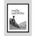 Cuadro Coach Your Vision Determines Your Discipline Frase Marco Negro