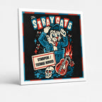 Cuadro Stray Cats Gato Rockabilly Album Rock Musica Marco Blanco