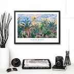 Cuadro Dormitorio Living Claude Monet Palmeras De Bordighera Marco Negro