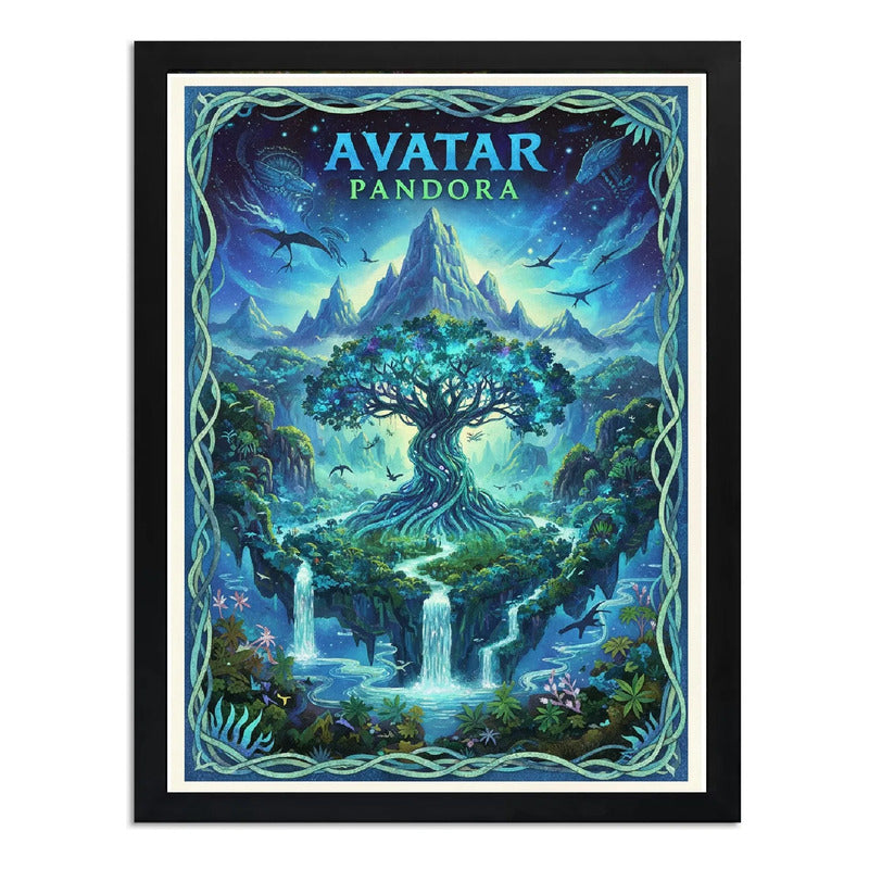 Cuadro Avatar Pelicula Cinema Frontiers Of Pandora Arte Marco Negro