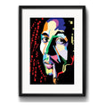 Cuadro Bob Marley Pop Art Reggae Musica Decoracion Paspartú Marco Negro